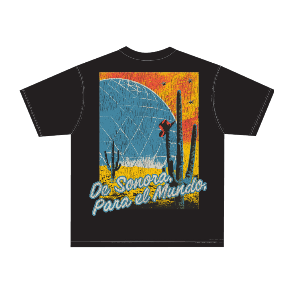 De Sonora Para El Mundo Sphere Black Tee back