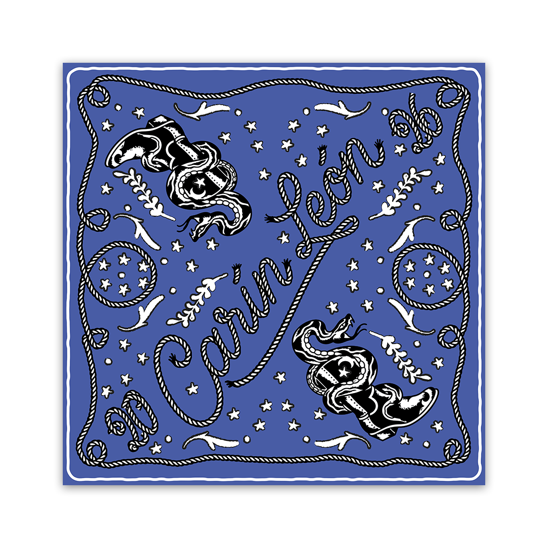 Carín León Blue Bandana