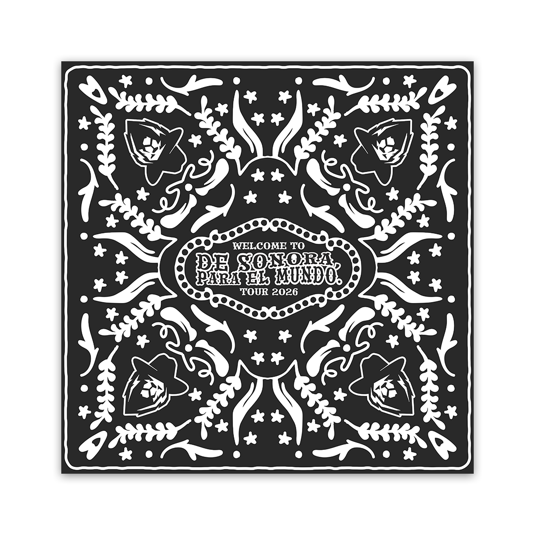 De Sonora Para El Mundo Black Bandana