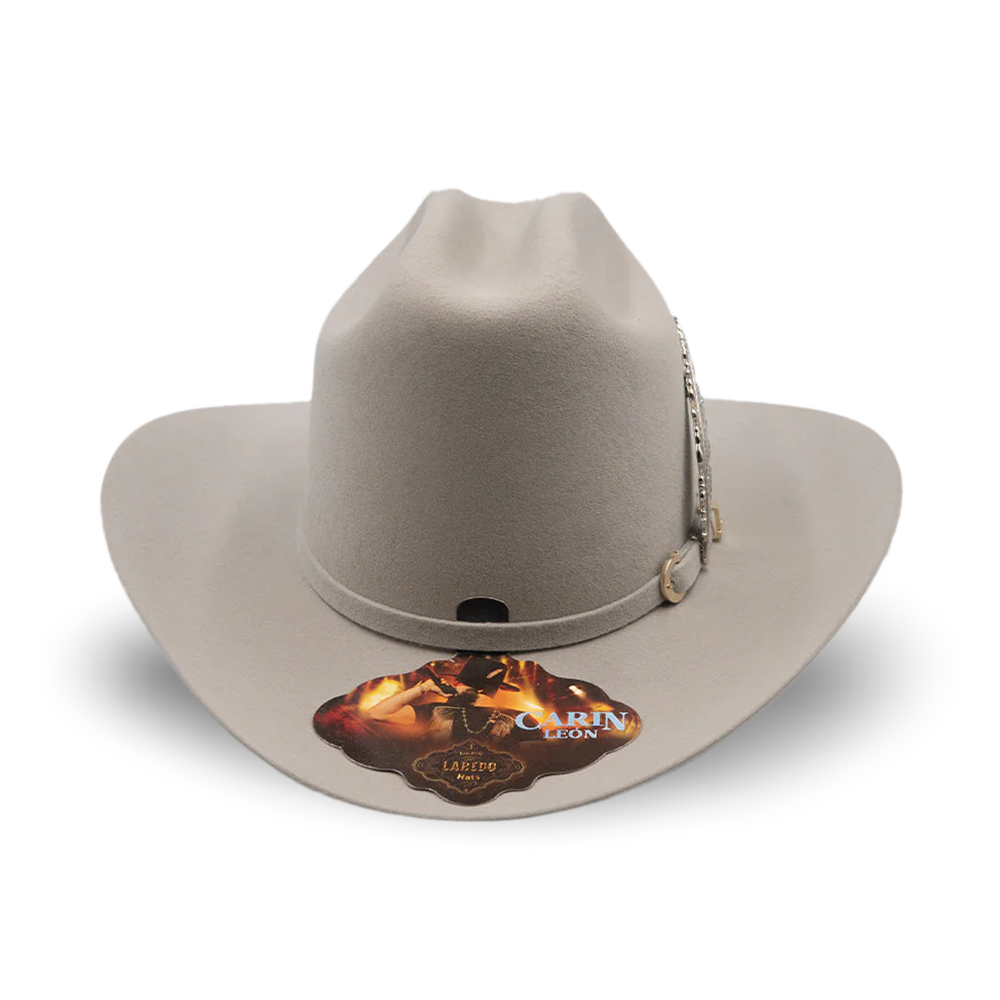 Texan Fine Wool Grey Hat Head on