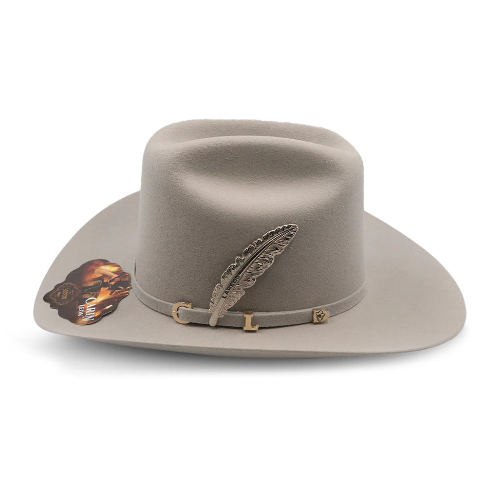 Texan Fine Wool Grey Hat Side